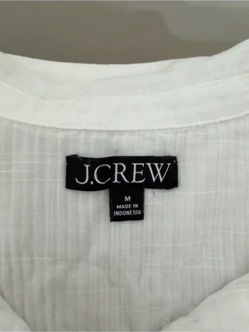 J.Crew Poplin Shirtdress Tunic Pullover Beach Cover Cottage Core White Women’s M